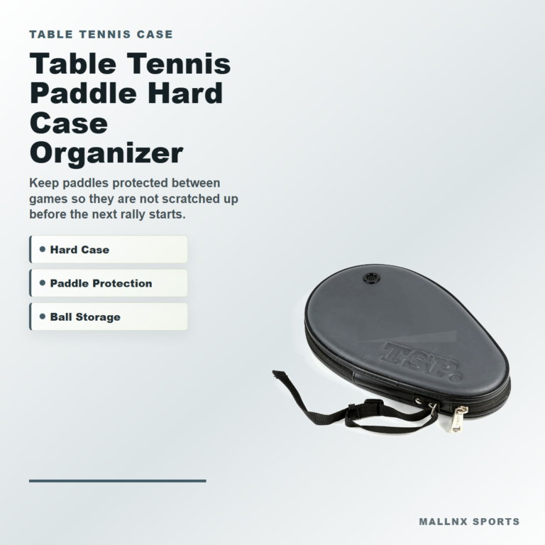 Table tennis paddle hard case organizer