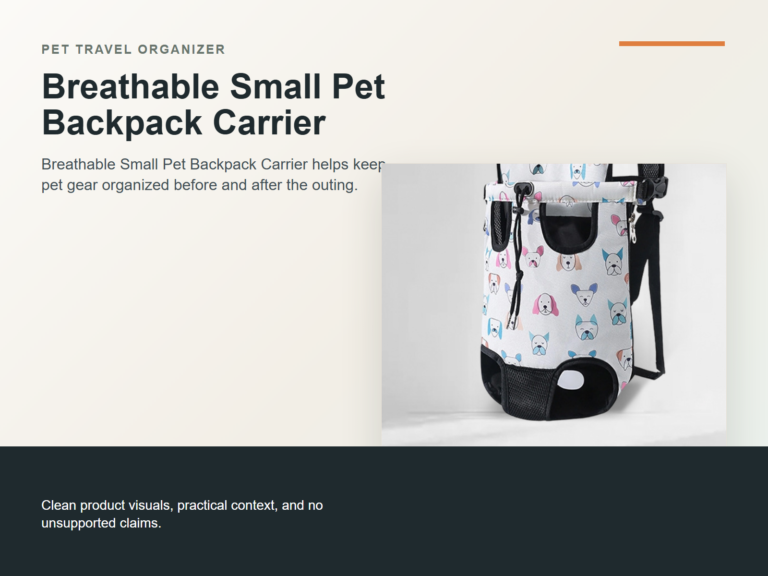 Breathable Small Pet Backpack Carrier Hero ecommerce image