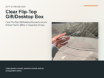 Clear Flip-Top Gift/Desktop Box Hero ecommerce image