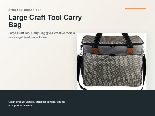 Large Craft Tool Carry Bag Hero ecommerce image