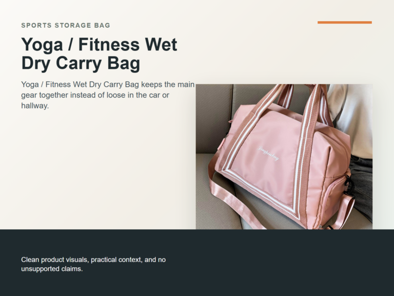 Yoga / Fitness Wet Dry Carry Bag Hero ecommerce image