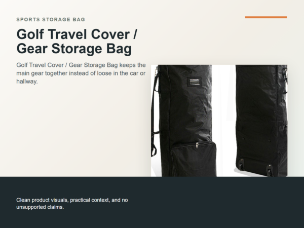 Golf Travel Cover / Gear Storage Bag Hero ecommerce image