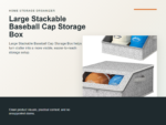 Large Stackable Baseball Cap Storage Box Hero ecommerce image