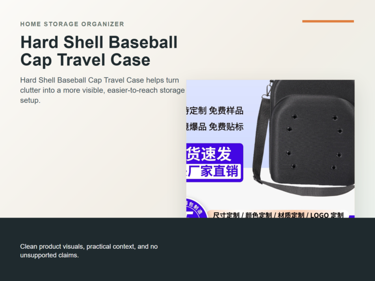 Hard Shell Baseball Cap Travel Case Hero ecommerce image