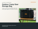 Outdoor Camp Gear Storage Bag Hero ecommerce image