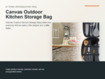 Canvas Outdoor Kitchen Storage Bag Hero ecommerce image