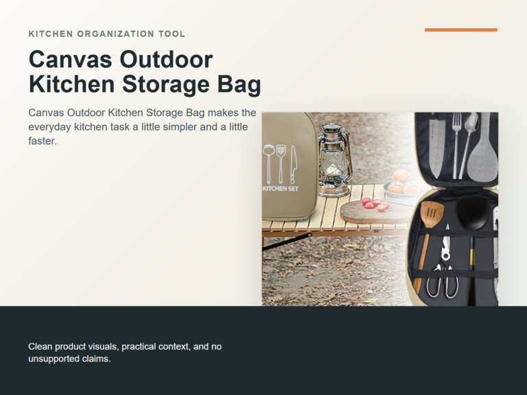 Canvas Outdoor Kitchen Storage Bag Hero ecommerce image