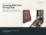 Camping BBQ Tool Storage Bag Hero ecommerce image