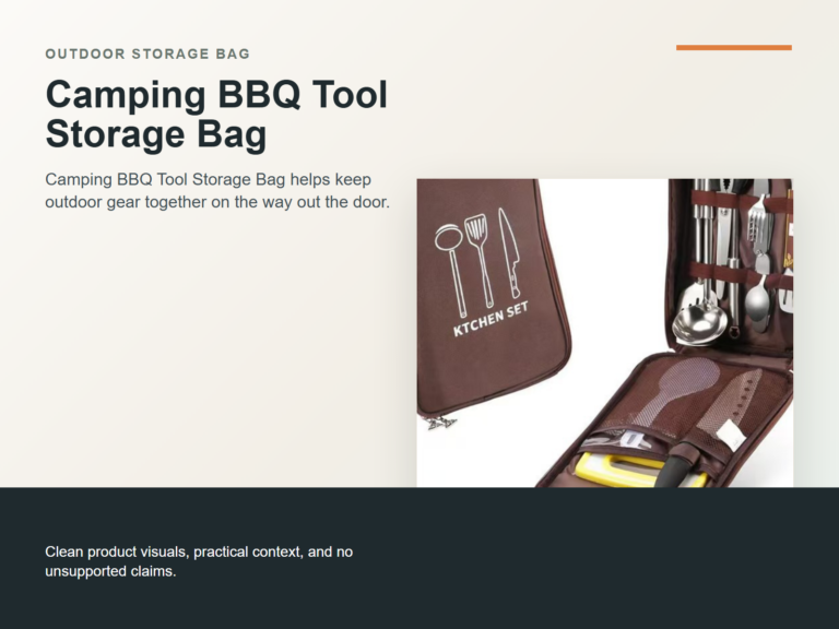 Camping BBQ Tool Storage Bag Hero ecommerce image