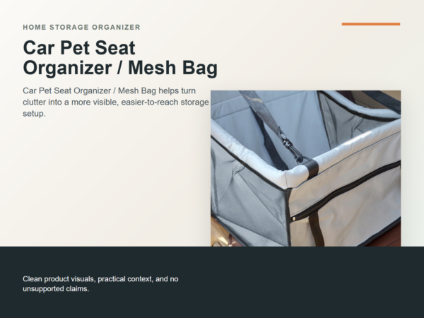 Car Pet Seat Organizer / Mesh Bag Hero ecommerce image