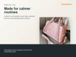 Yoga / Fitness Wet Dry Carry Bag Benefit ecommerce image
