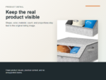 Large Stackable Baseball Cap Storage Box Detail ecommerce image