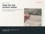 Clear Flip-Top Gift/Desktop Box Detail ecommerce image