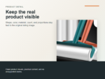 Pet Hair Lint Roller Kit Detail ecommerce image