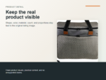 Large Craft Tool Carry Bag Detail ecommerce image