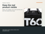 Custom Logo Wet Dry Gym Duffel Detail ecommerce image
