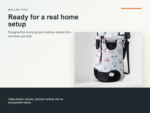 Breathable Small Pet Backpack Carrier Lifestyle ecommerce image