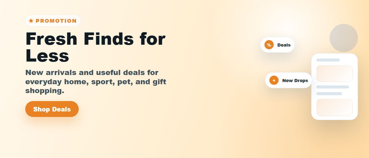 Fresh Finds for Less